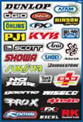 Factory effex sponsor sticker kits