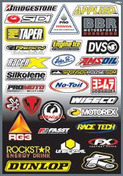 Factory effex sponsor sticker kits