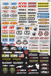 Factory effex sponsor sticker kits