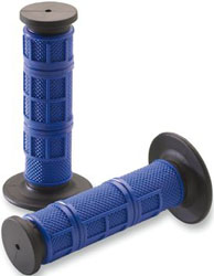 Driven half-waffle and  full-waffle mx grips