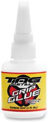 Tag metals grip glue