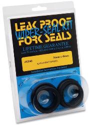 Leak proof fork seals, dust wipers and wiper / seal kits