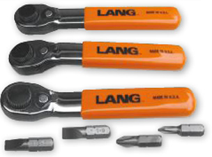 Lang tools 7-pc. fine-tooth bit wrench set
