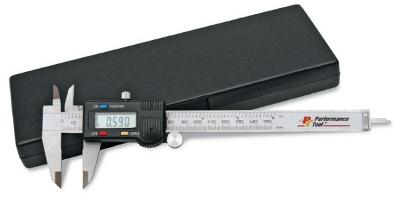 Performance tool digital caliper with case