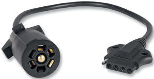 Optronics 7 to 5-way trailer adapter cable