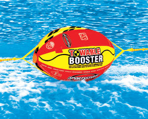 Jet logic booster ball with custom tow rope