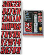 Hardline products 3-d dome decal number kit