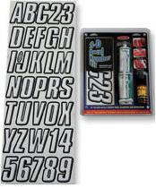 Hardline products 3-d dome decal number kit