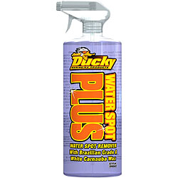 Ducky water spot remover with wax