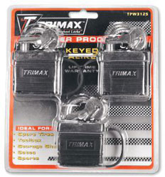 Trimax weatherproof padlock