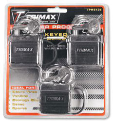 Trimax weatherproof padlock