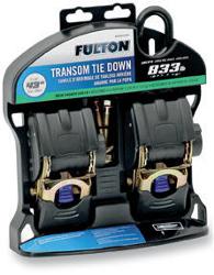 Fulton transom retractable ratchet tie-downs