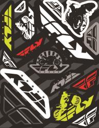 Fly racing sticker sheet