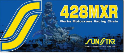 Sunstar mxr works 420 & 428 motocross / off road racing chain