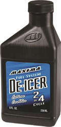 Maxima racing oils fuel de-icer