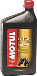 Motul e-tech 100 synthetic lubricant