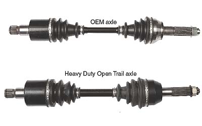 Open trail by kfi rear axles