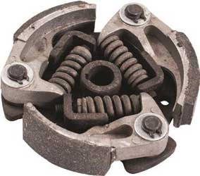 Outside distributing 3-leaf high performance clutch with key hole