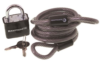 Kryptonite cable & padlock
