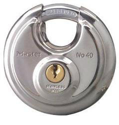 Master lock stainless steel round padlock