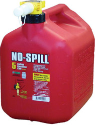 No-spill gas cans