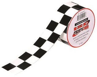 Isc black & white checkerboard tape