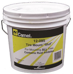 Camel tire mounting lubricant