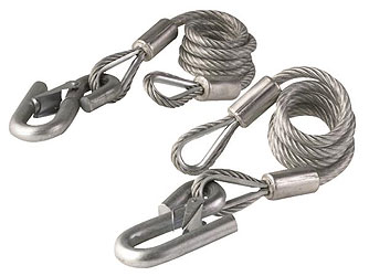 Master lock trailer safety cables