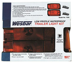 Wesbar deluxe trailer light and wiring kits