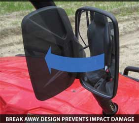 Seizmik break away side view mirrors