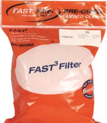 No-toil fast pre-oiled filters