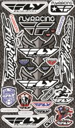 Fly racing fly sticker sheet
