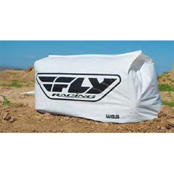 Fly racing track banners and hay bale covers