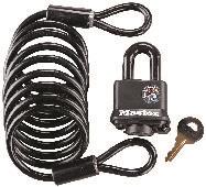 Master cable and padlock