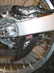 Light speed rear caliper / disc guard