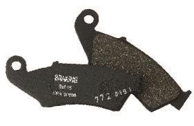 Braking semi-metallic sm1 rear brake pads