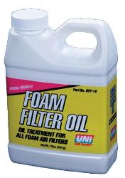 Uni foam filter oil