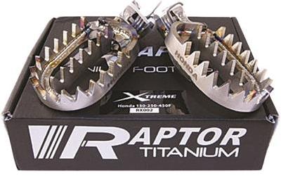 Raptor titanium footpegs