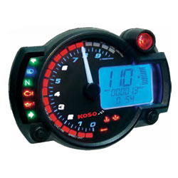 Koso gp style multi-function gauges