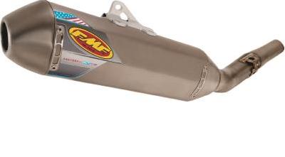 Fmf factory 4.1 rct aluminum slip-on w/ stainless mid pipe