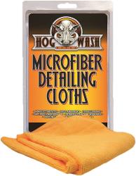 Hog wash microfiber detailing cloths