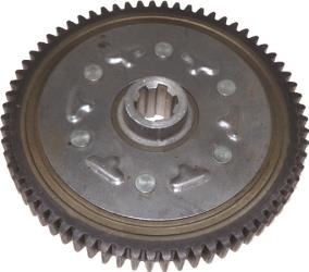 Outside distributing clutch counter gear set