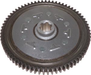 Outside distributing clutch counter gear set