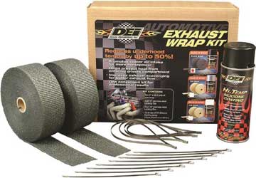 Design engineering exhaust wrap kit