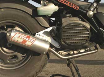 Dubach racing development honda ruckus / metropolitan 50 exhaust system