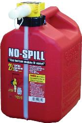 No spill gas cans