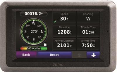 Garmin zumo 660lm motorcycle navigator