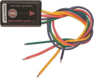 Gear brake smart brake light module and vector laser