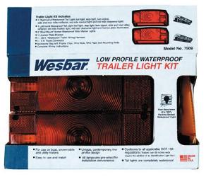 Wesbar deluxe trailer light & wiring kits