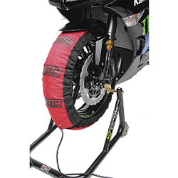 Dynamic moto power slingshot tire warmers